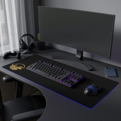 Golden Night Trader LED Mouse Pad